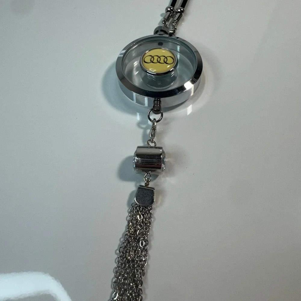 Audi Car‎ Auto Charm Freshener Tassel Handbag Purse Key Ring Keychain